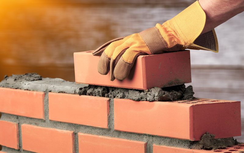 Bricklayer cement masonry build layer house worker