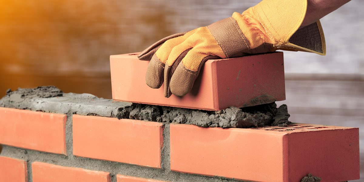 Bricklayer cement masonry build layer house worker